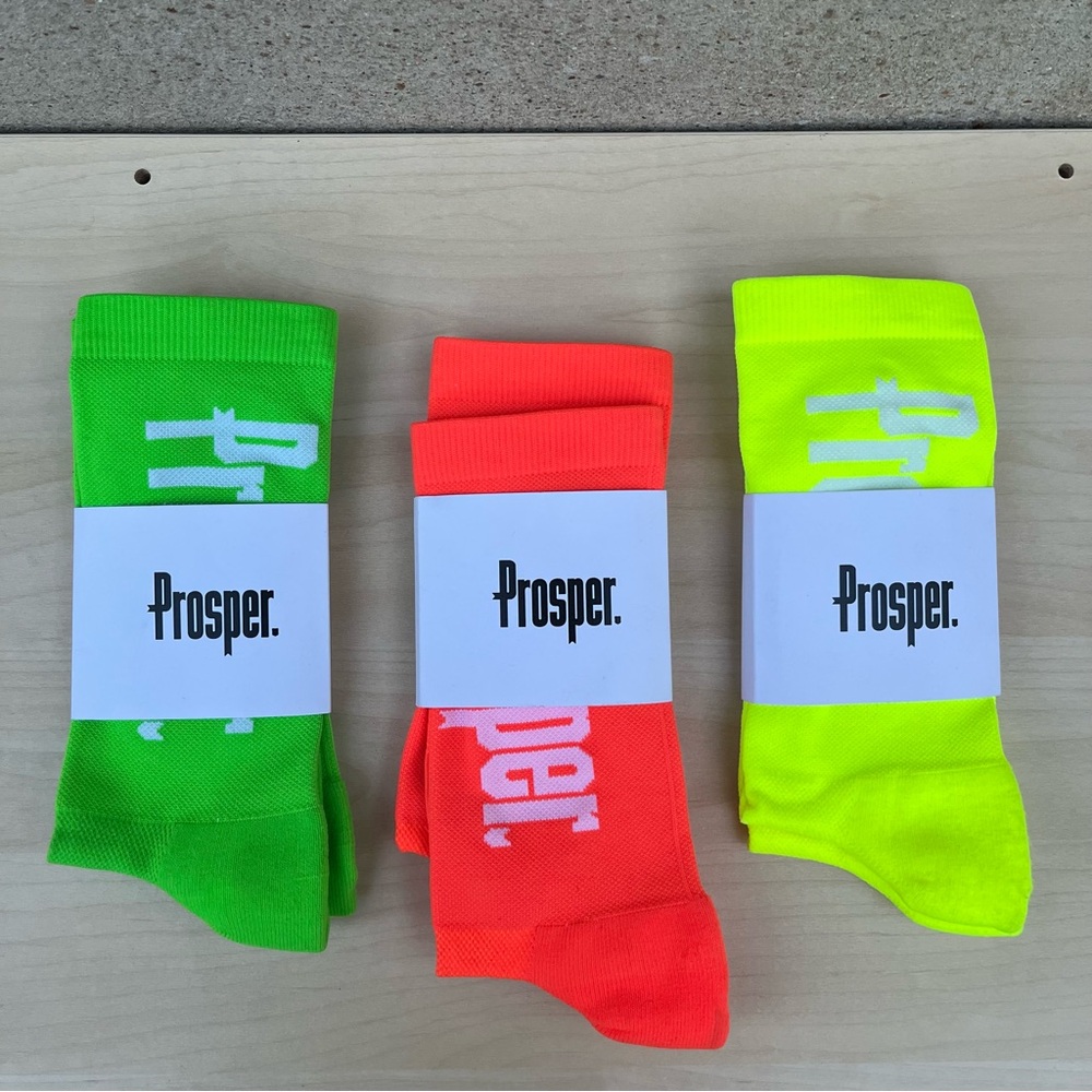 Men's Colorful Socks Set - Green, Orange, Yellow
